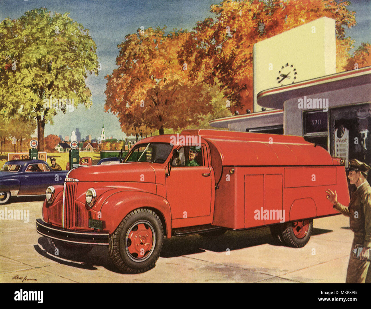 1947 Studebaker Utility Truck Stock Photo