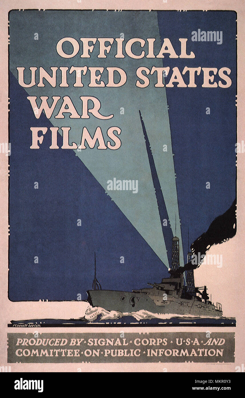 Official United States War Films Stock Photo