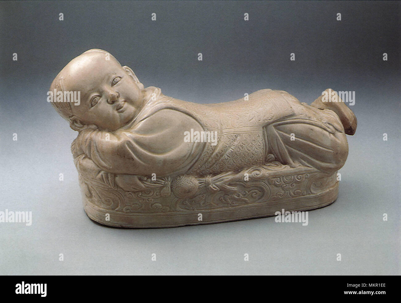 Porcelain Pillow, Sung Dynasty Stock Photo