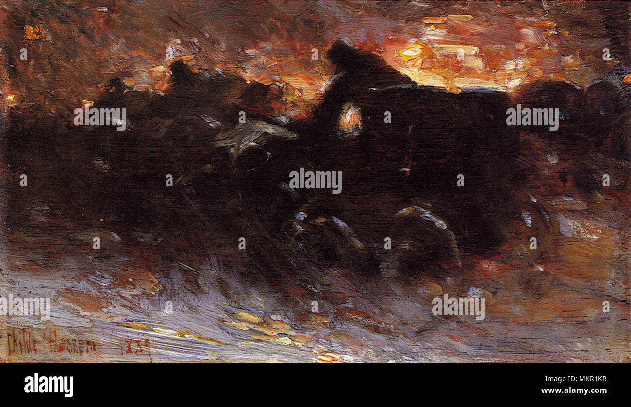 New York Blizzard Stock Photo Alamy