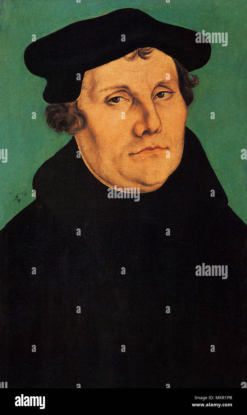 Martin Luther 1529 Stock Photo