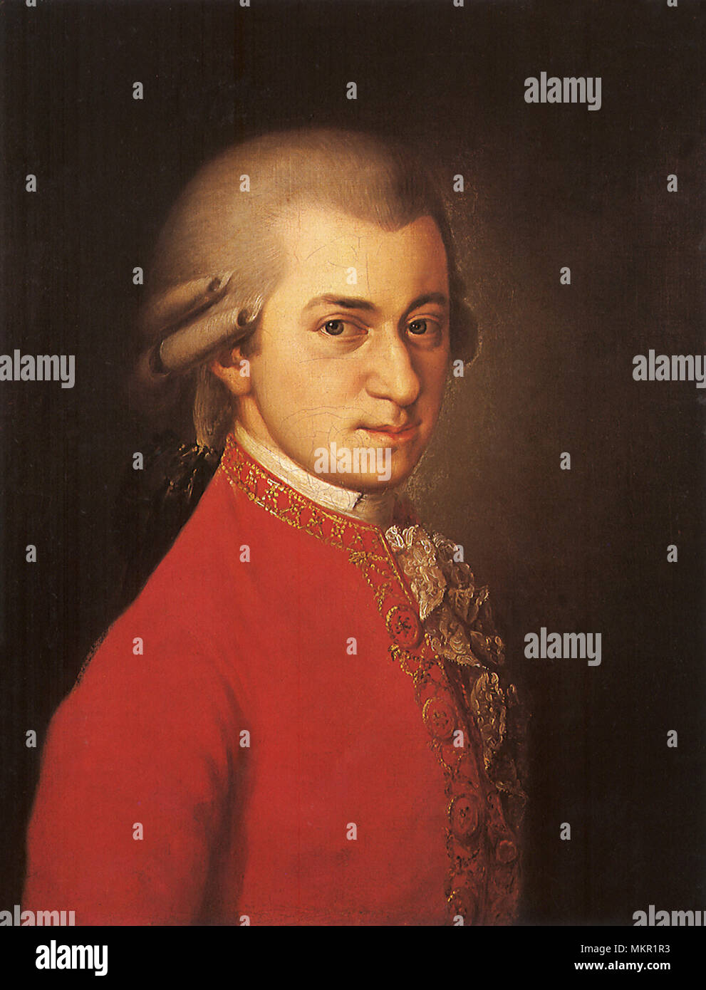 Wolfgang Amadeus Mozart Stock Photo