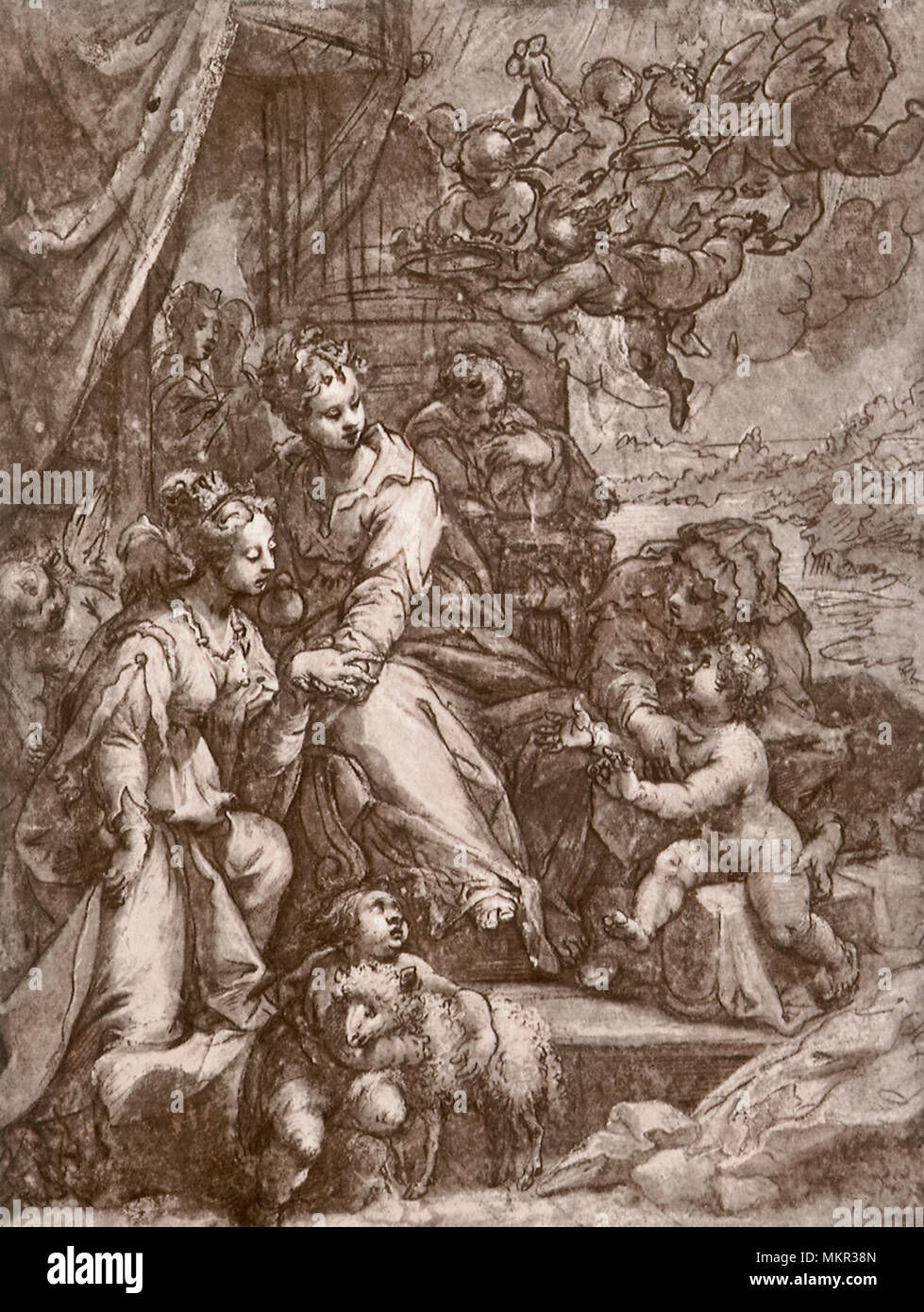 The mystic marriage of saint catherine hi-res stock photography and ...