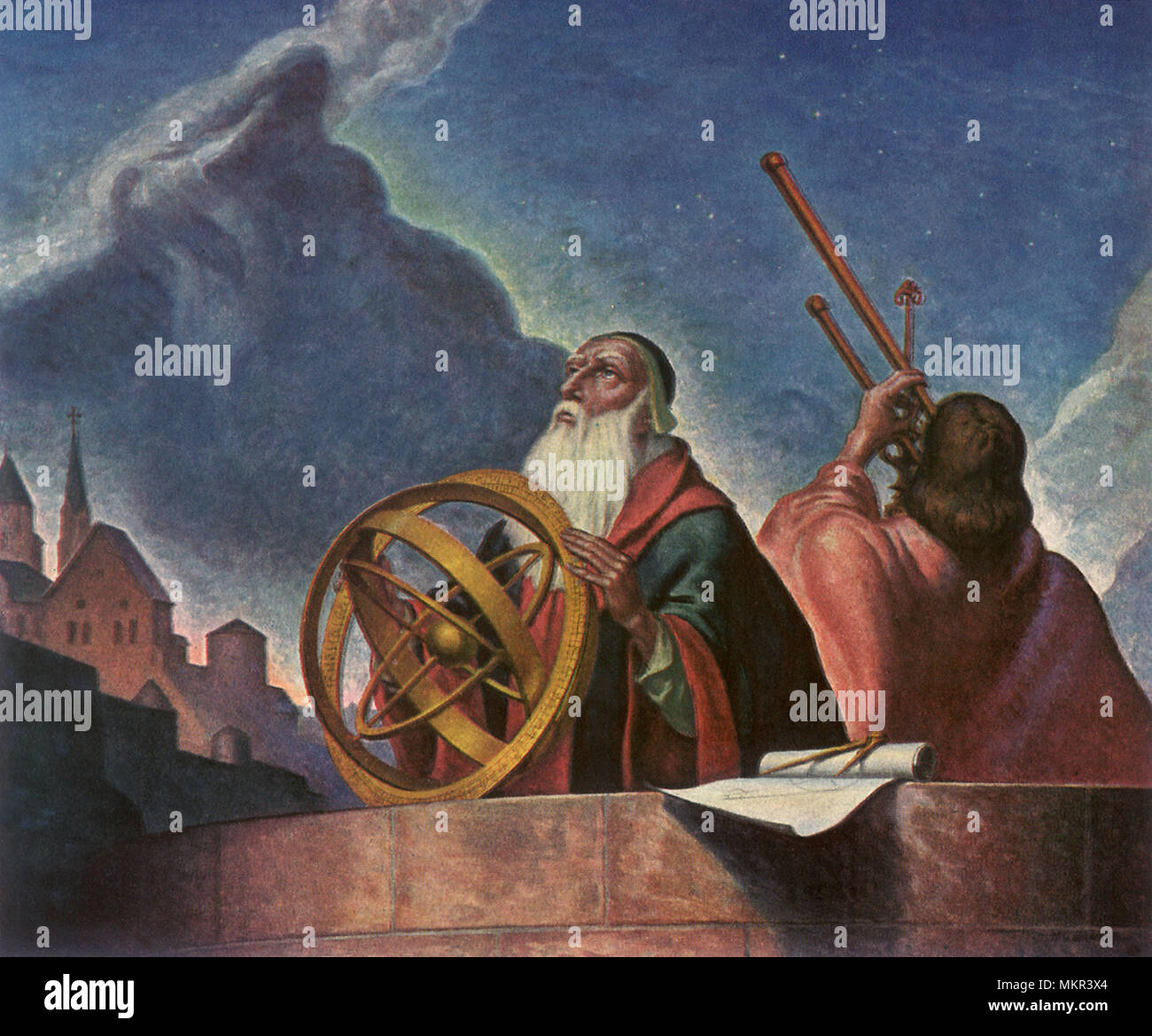 Early Astronomers Stock Photo