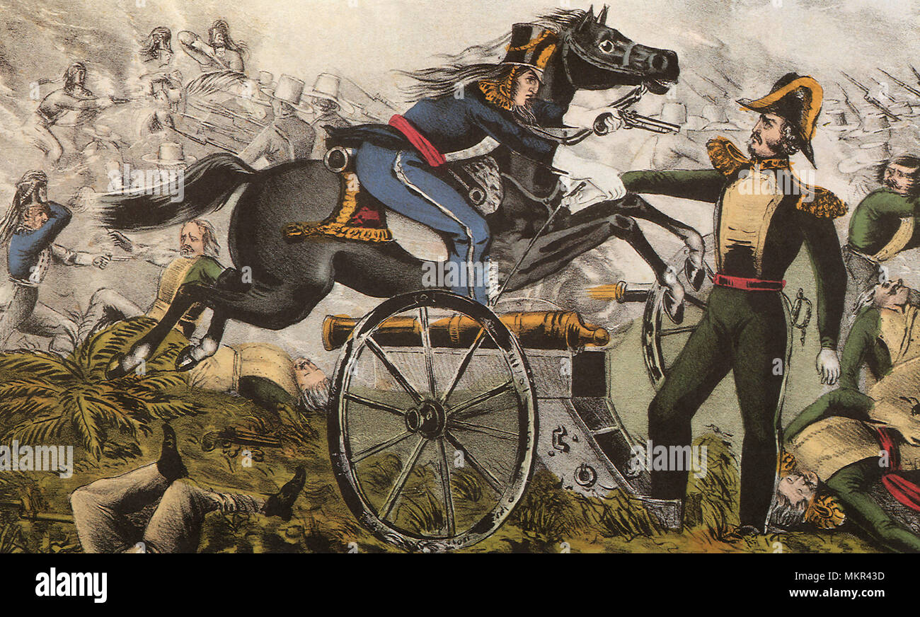 Battle of Resaca de la Palma, May 9th 1846 Stock Photo