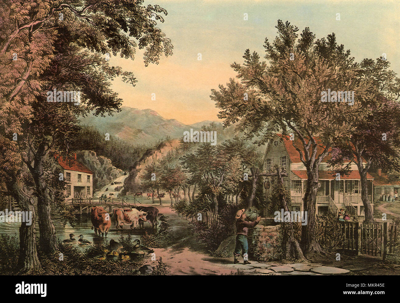 The Old Oaken Bucket Stock Photo Alamy