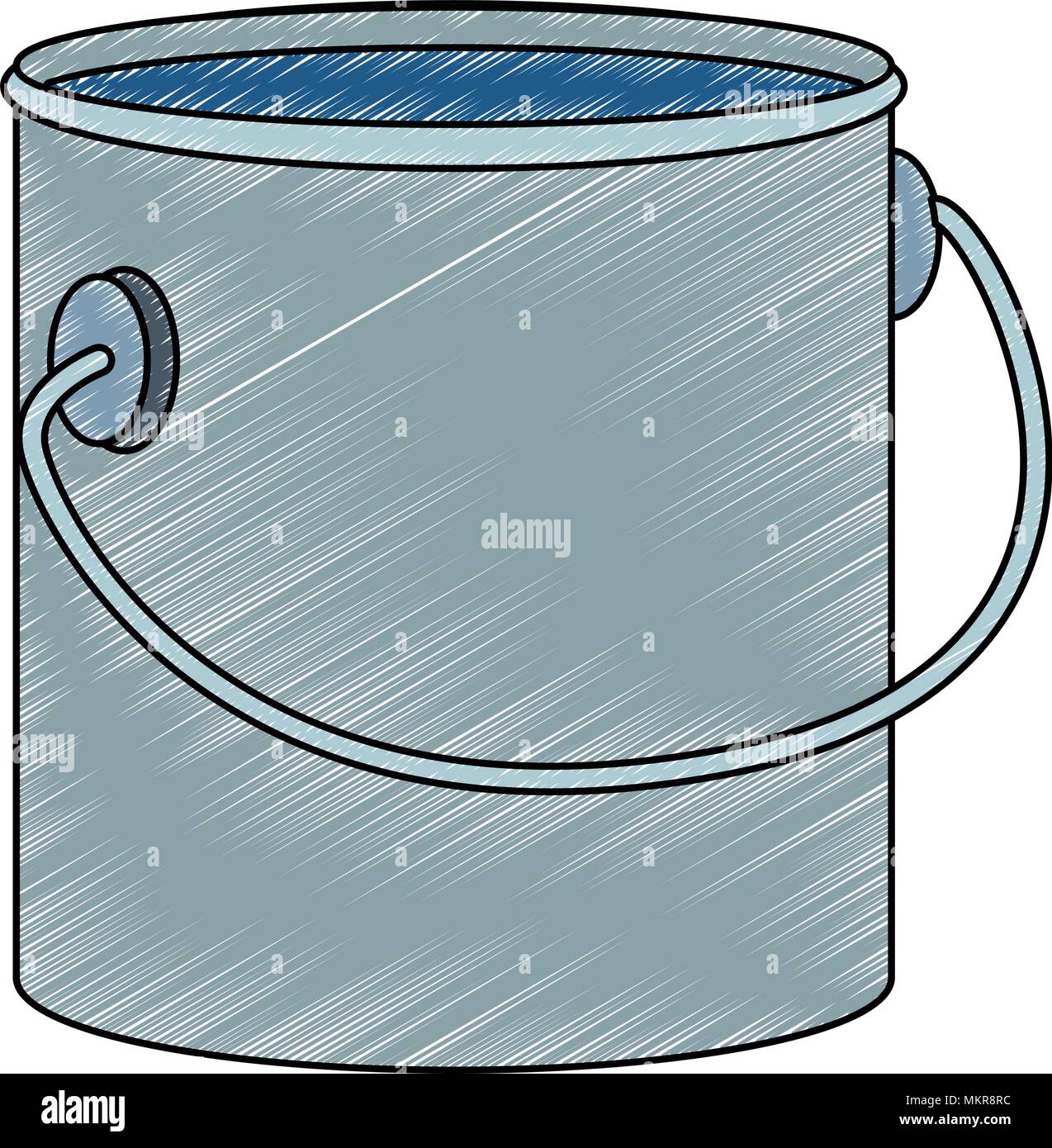 Construction paint bucket scribble Stock Vector Image & Art - Alamy