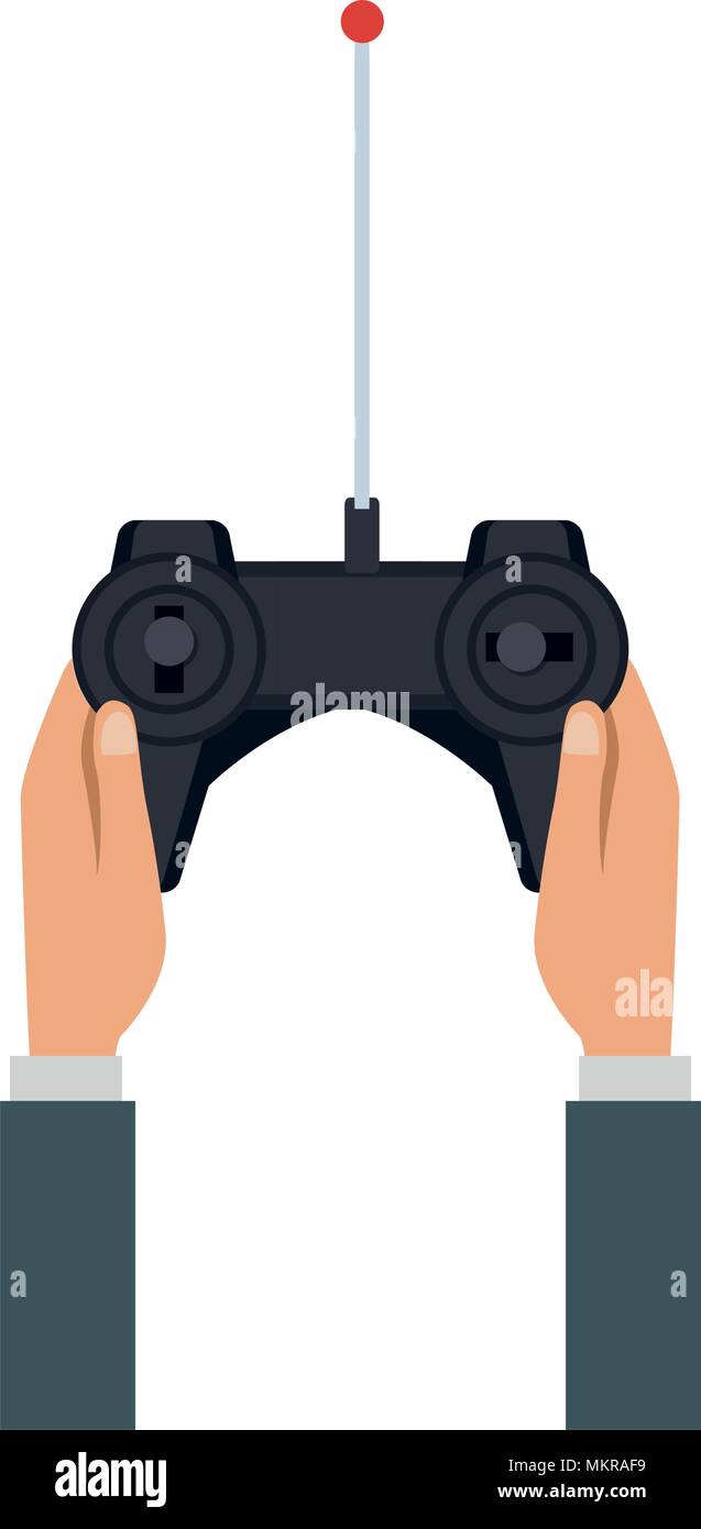 Hand using drone remote control Stock Vector Image & Art - Alamy