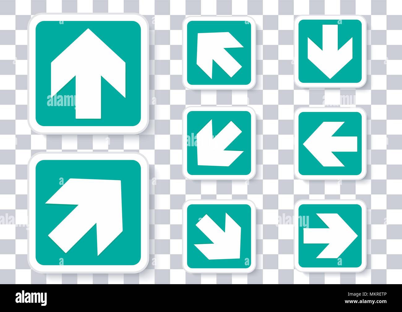 vector design of arrow rotation pack Stock Vector