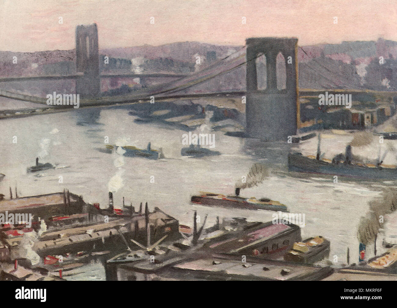 Vintage brooklyn bridge hi-res stock photography and images - Alamy