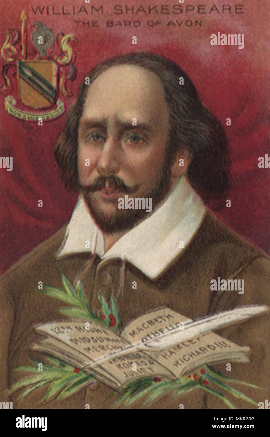 William Shakespeare the Bard of Avon Stock Photo