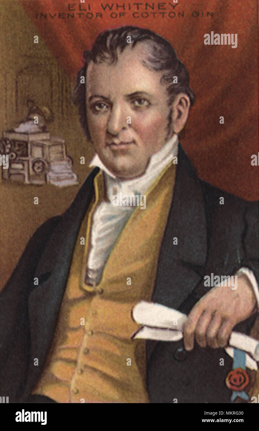 Eli Whitney Inventor of the Cotton Gin Stock Photo