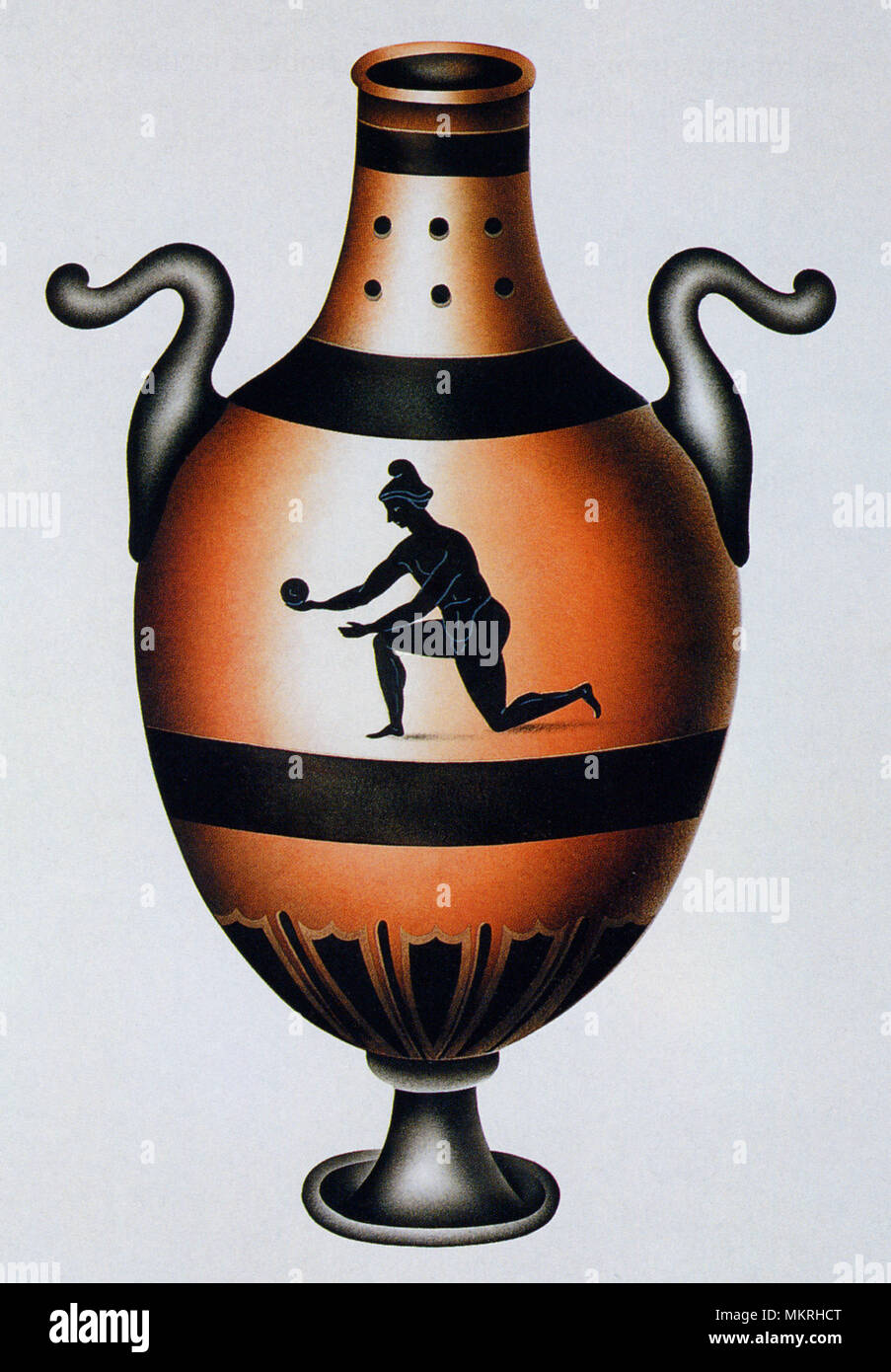 Etruscan Vase Painting Stock Photo