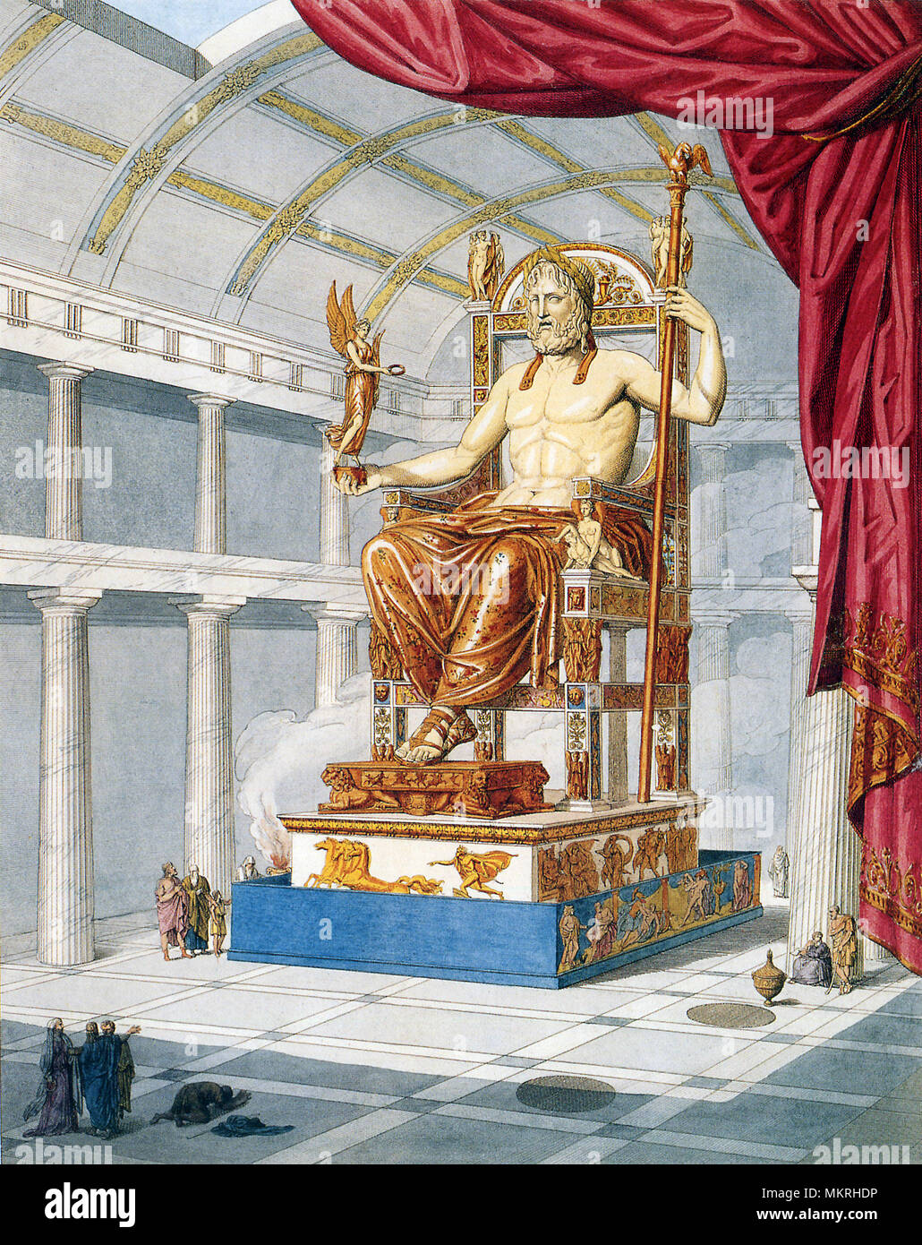Zeus statue temple olympia hi-res stock photography and images - Alamy