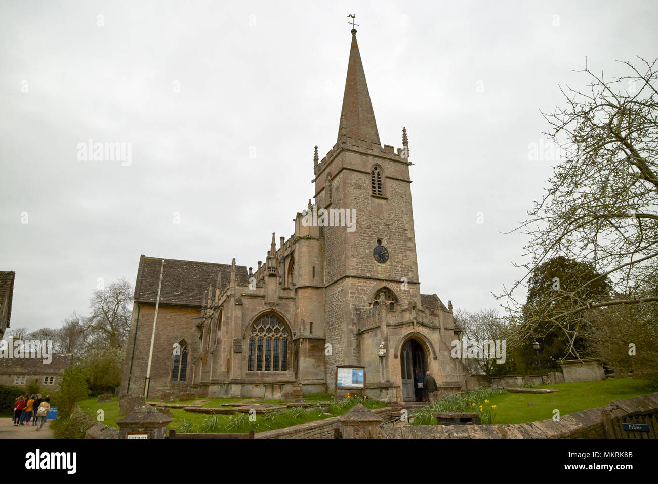 St Cyriacs Church Lacock village wiltshire england uk Stock Photo
