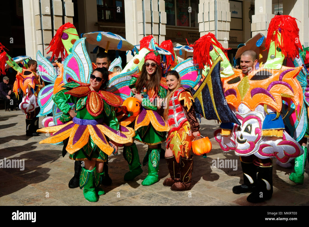 Beautiful carnival costumes during Carnival in Valletta, February 2018,  Malta, Europe Stock Photo - Alamy