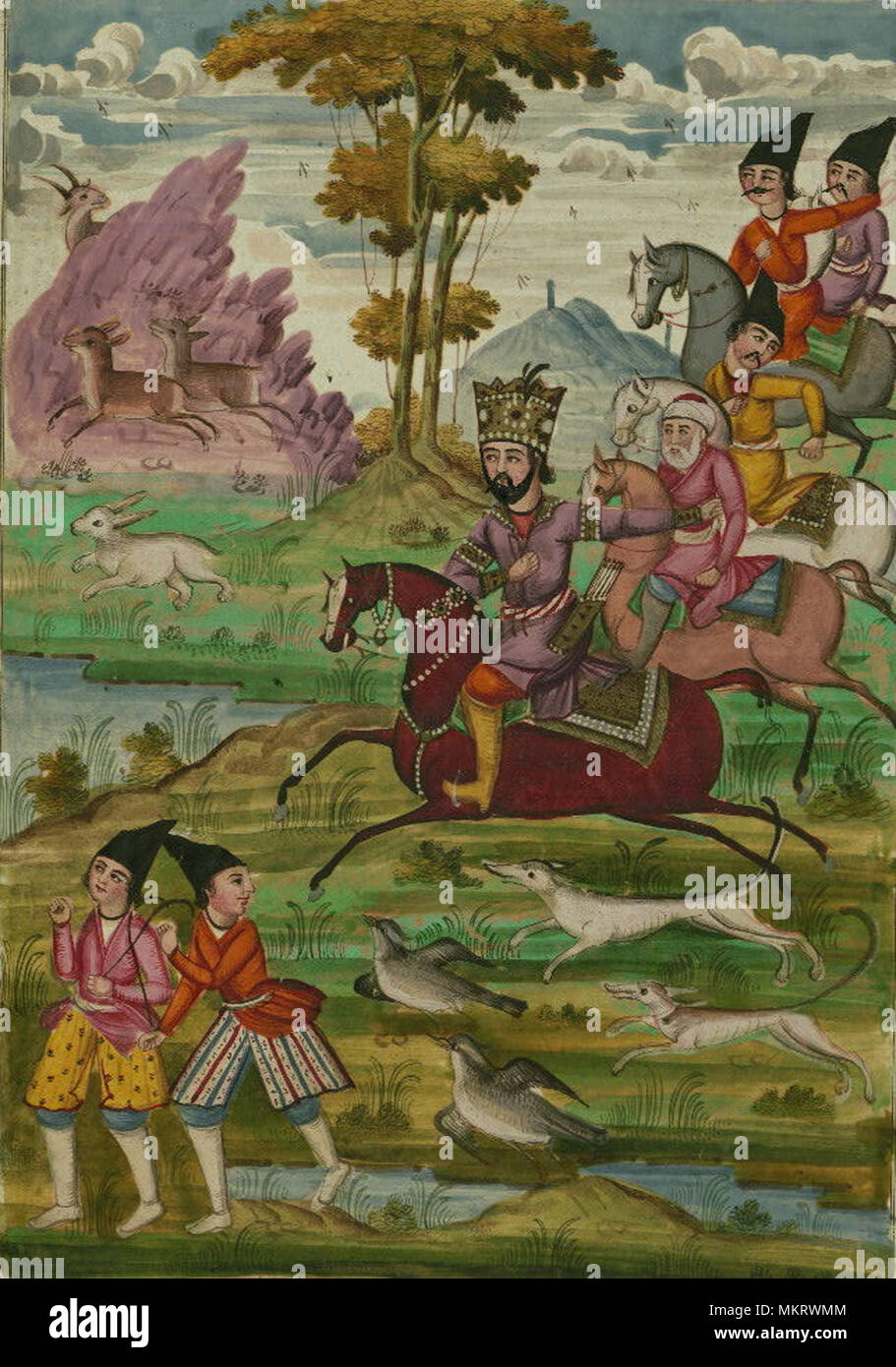 an antique middle eastern artwork Stock Photo Alamy