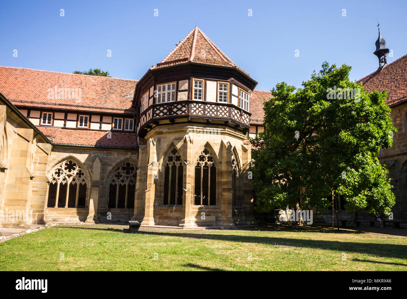 Maulbronn, Germany. Brunnenhaus or well house in the cloister of Maulbronn Monastery (Kloster Maulbronn), a former Roman Catholic Cistercian Abbey Stock Photo