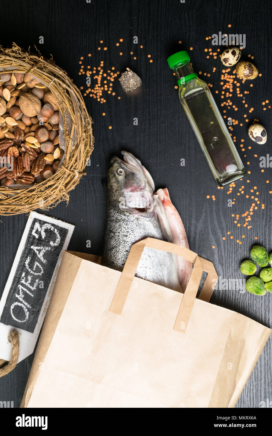 Healthy fat salmon or trout, oil, nuts. Omega 3 source, seeds, chia