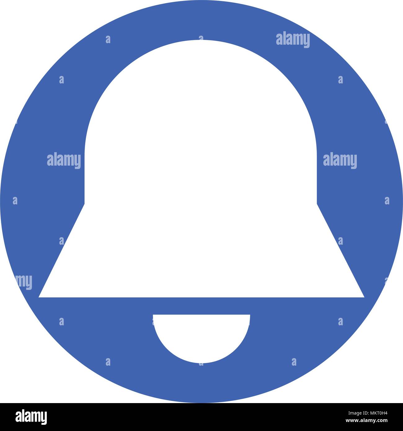 Bell glyph icon, isolated on white background Stock Vector