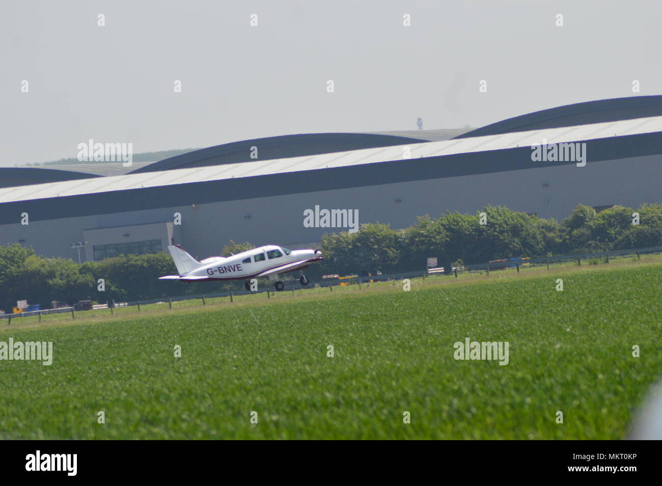 small planes in airport Stock Photo