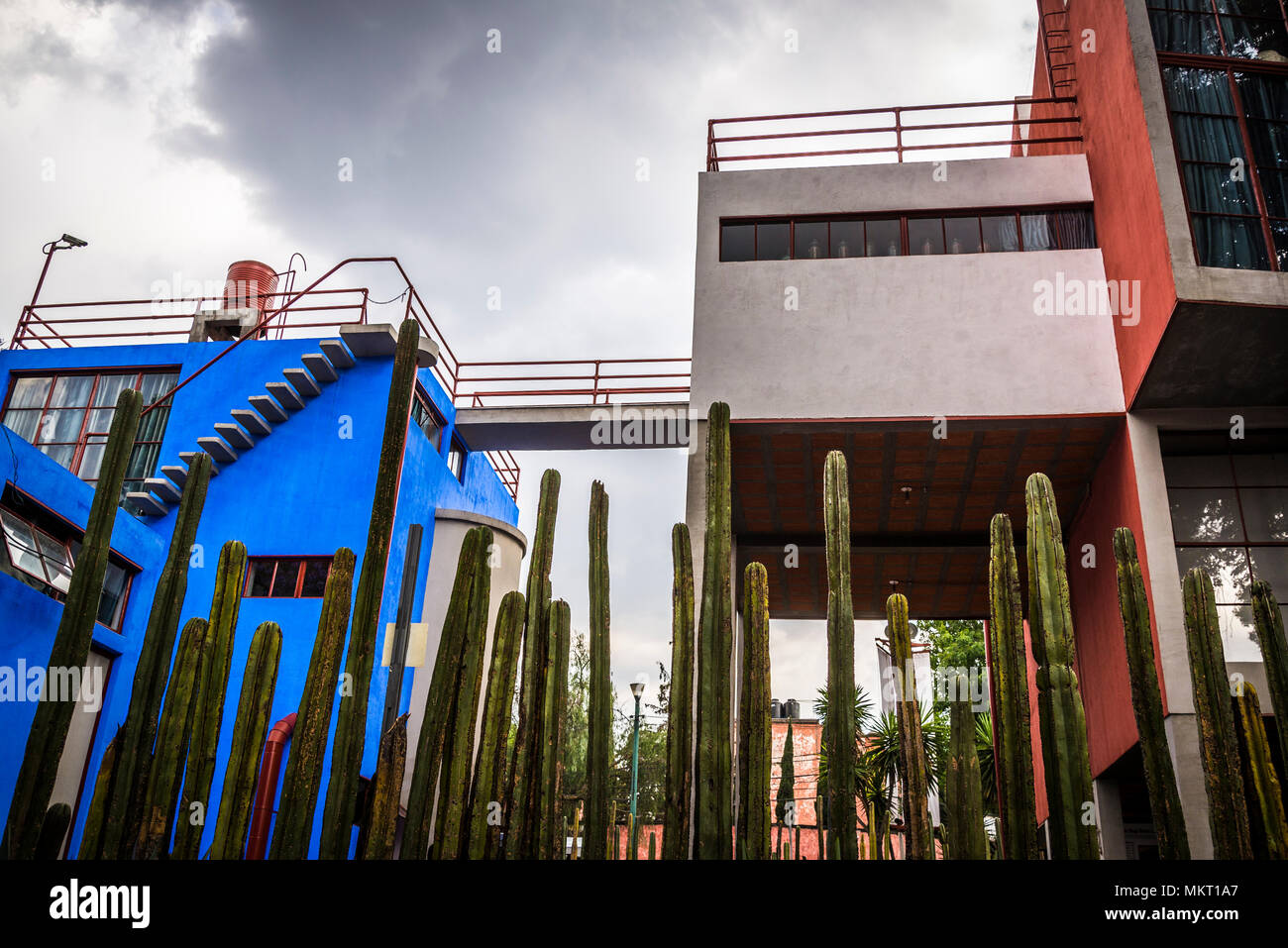 House - Studio Museum of Diego Rivera and Frida Kahlo, San Angel, Mexico  City, Mexico Stock Photo - Alamy