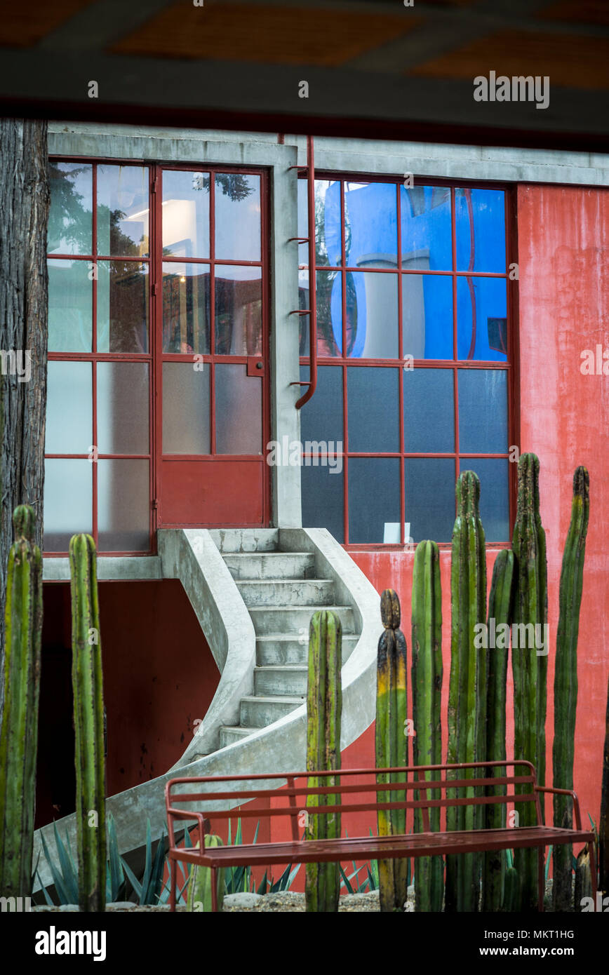 House - Studio Museum of Diego Rivera and Frida Kahlo, San Angel, Mexico City, Mexico Stock Photo
