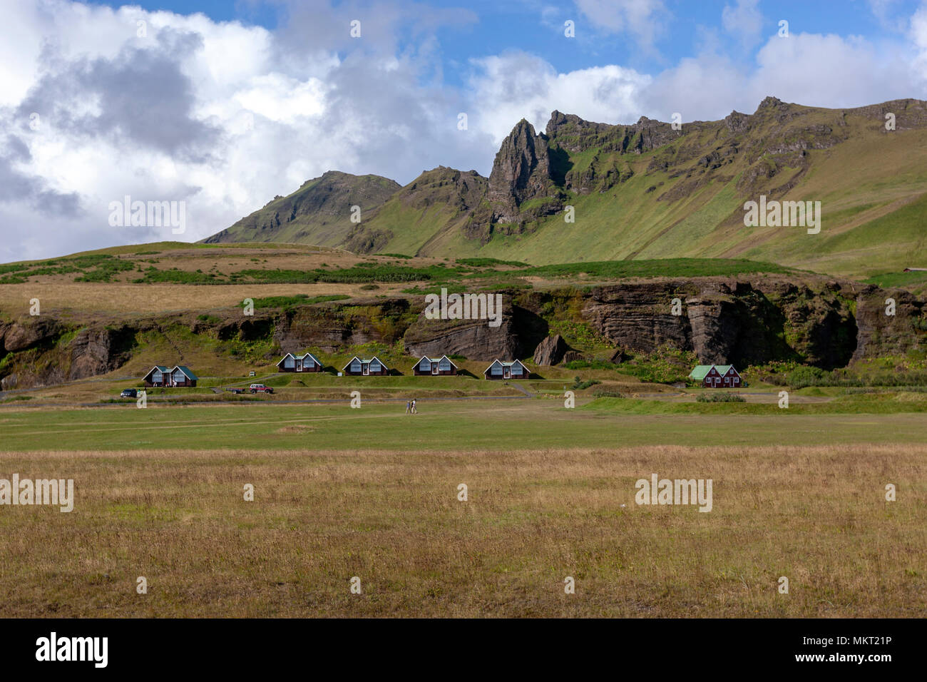 lodges in Vík, Iceland Stock Photo Alamy