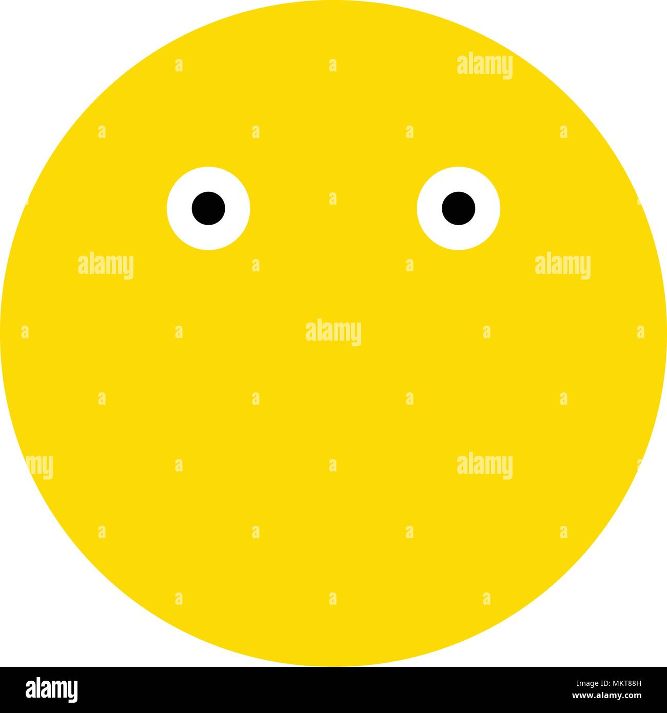 Emoticons smile icon, isolated on white background Stock Vector