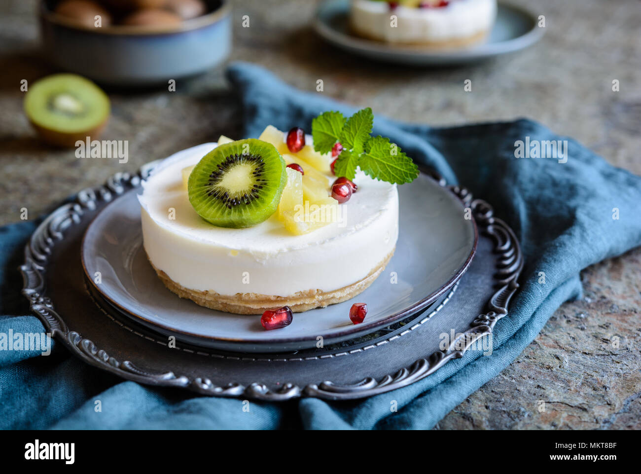 Cottage Cheese Pineapple Stock Photos Cottage Cheese Pineapple