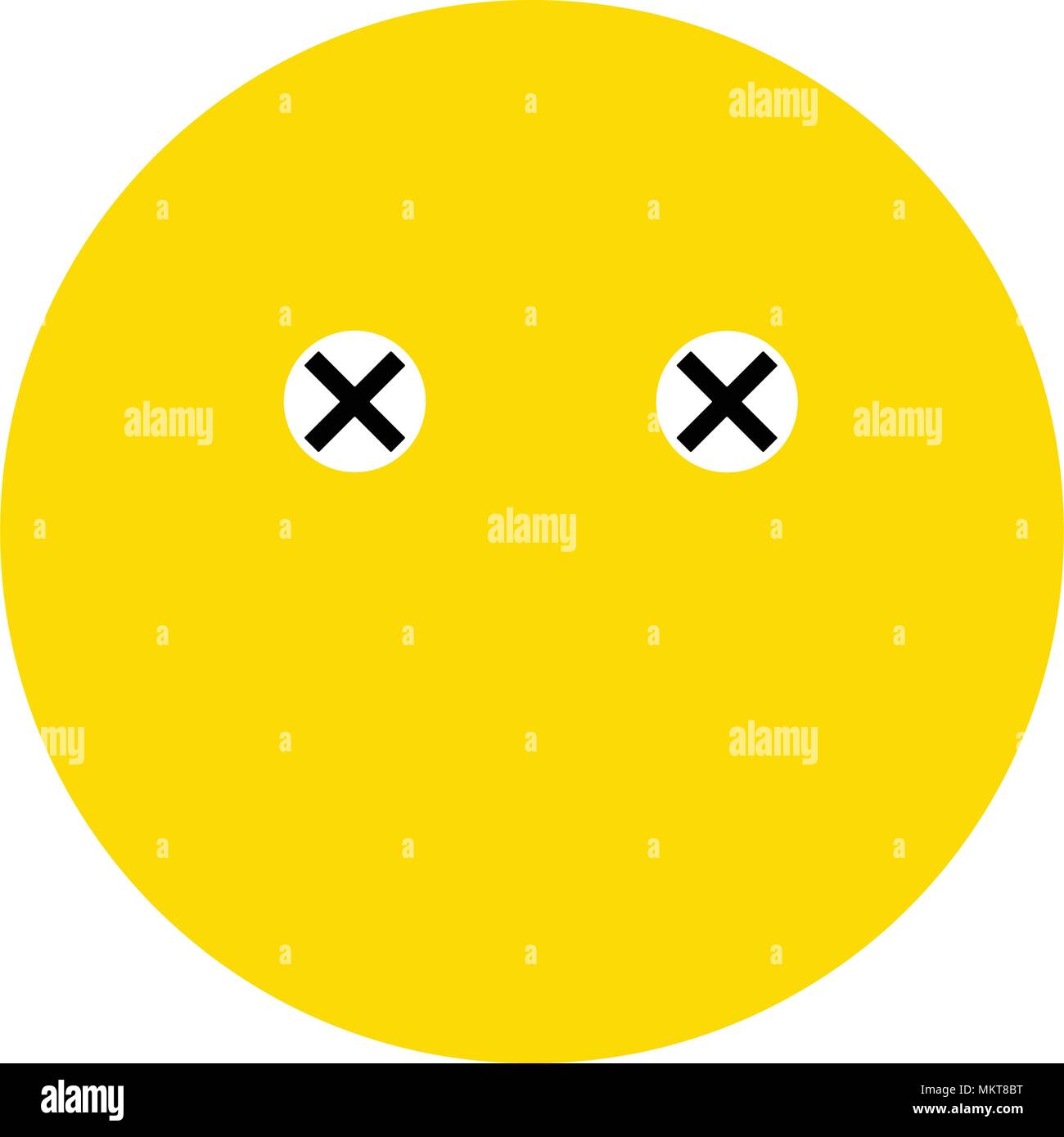 Emoticons smile icon, isolated on white background Stock Vector