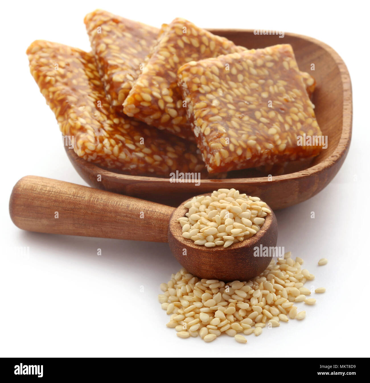 Sesame caramel candy very popular in Indian subcontinent Stock Photo