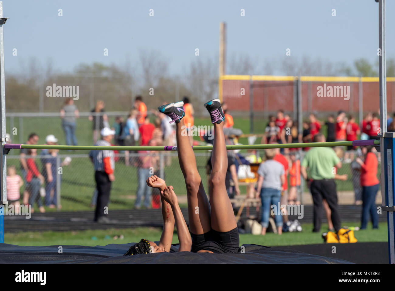 Images from a middle school track & field meet, Monroe High School