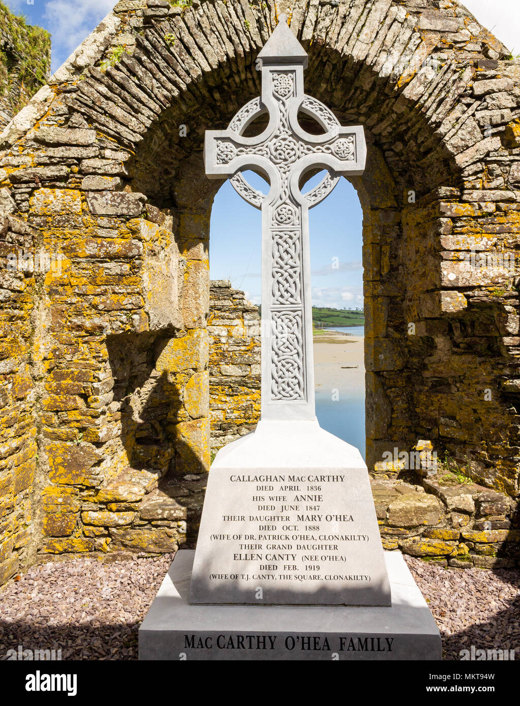 Views around timoleague friary in west cork ireland, the friary has been on the site since approximately 1240AD. A seat of learning later burnt down. Stock Photo