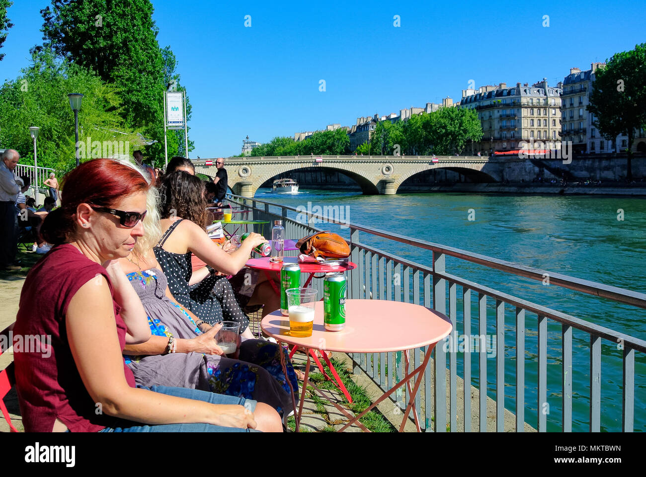 seine river, paris, france Stock Photo