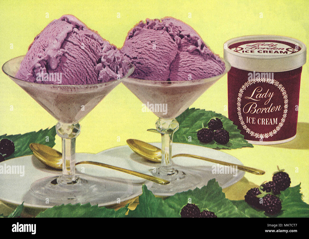 Black raspberry ice cream stock photo alamy
