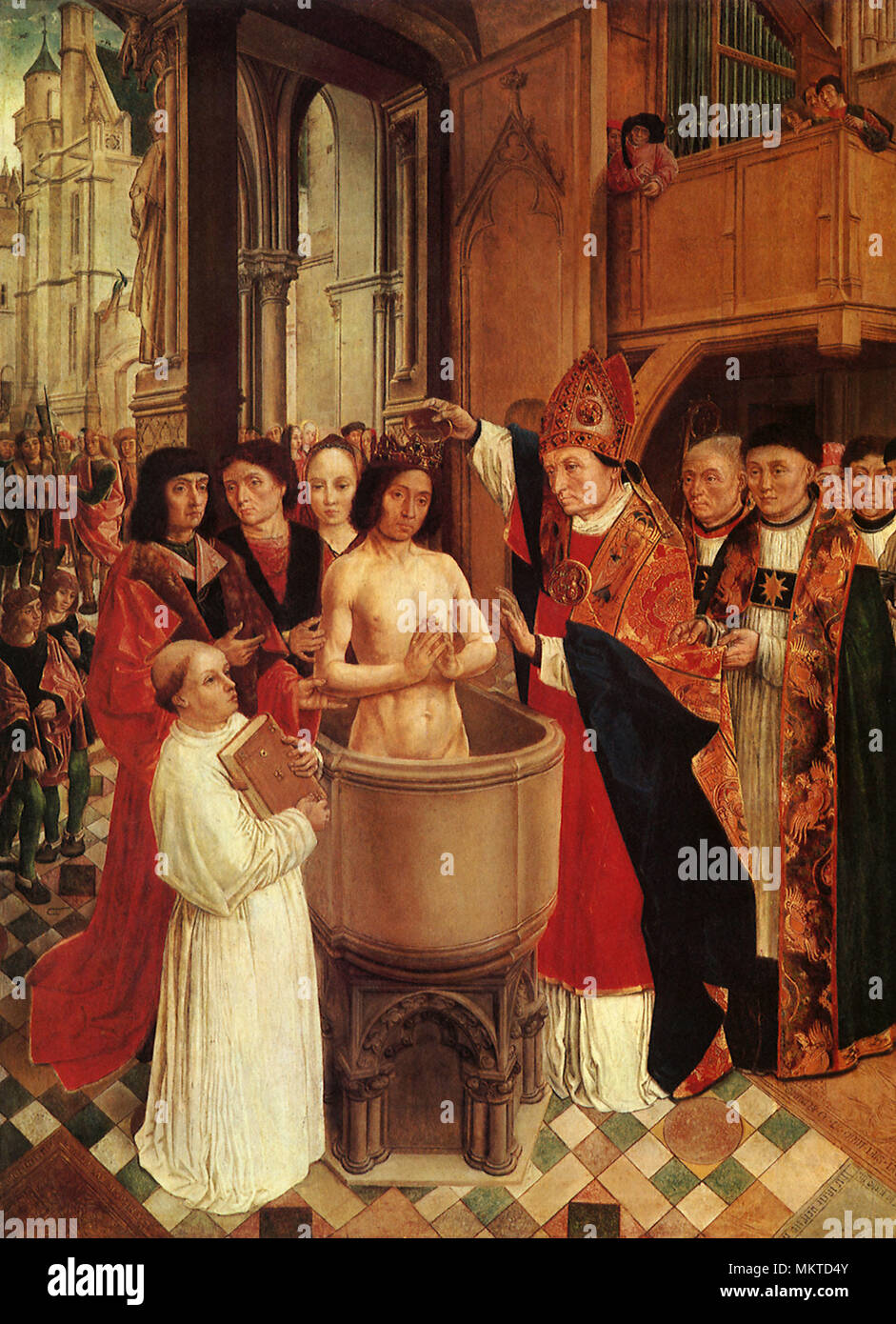 The Baptism of Clovis 1500 Stock Photo
