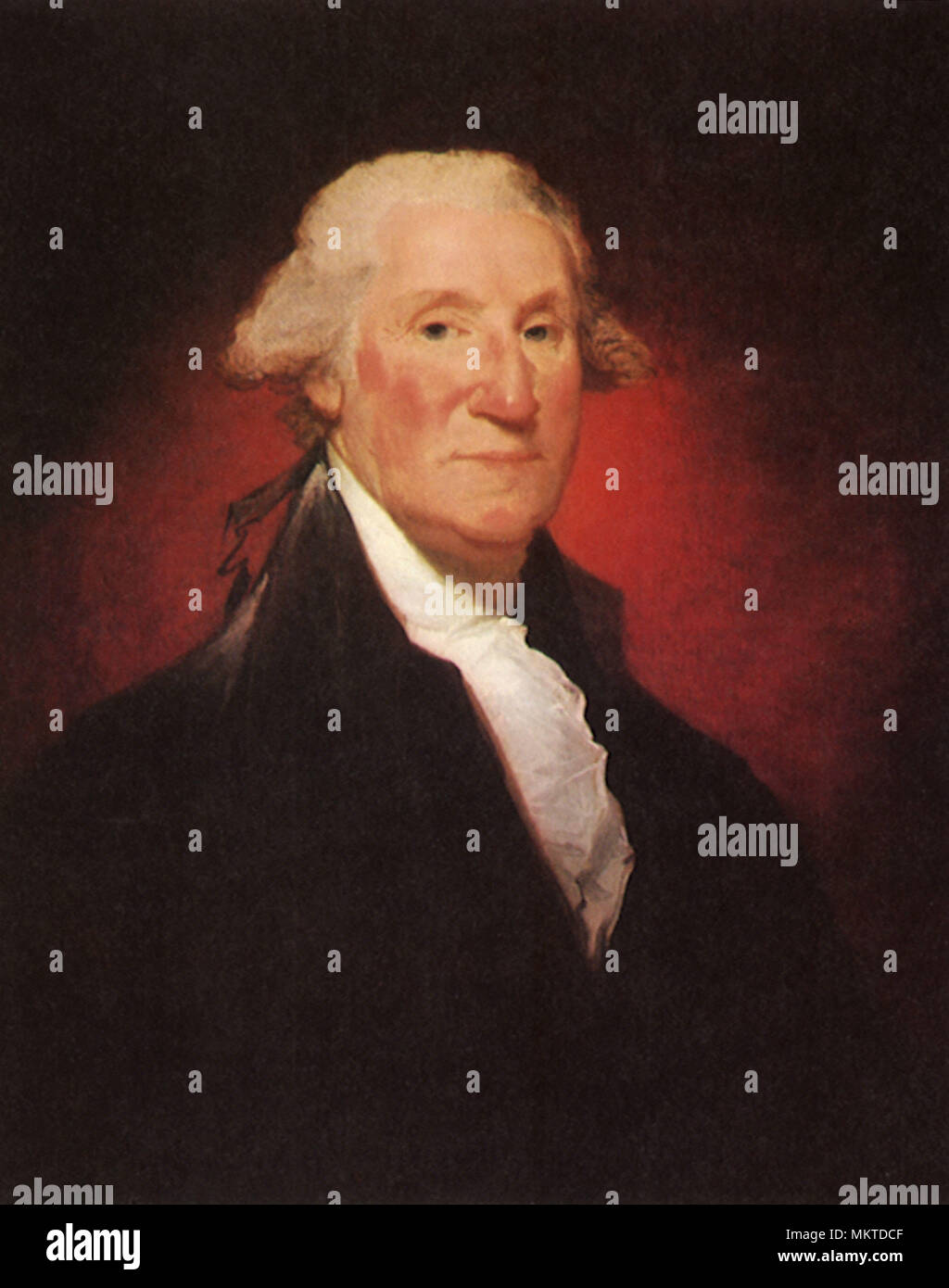 George Washington,Vaughan Portrait 1793 Stock Photo