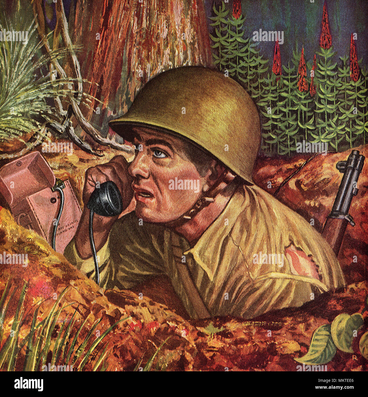 Ww ii foxhole hi-res stock photography and images - Alamy