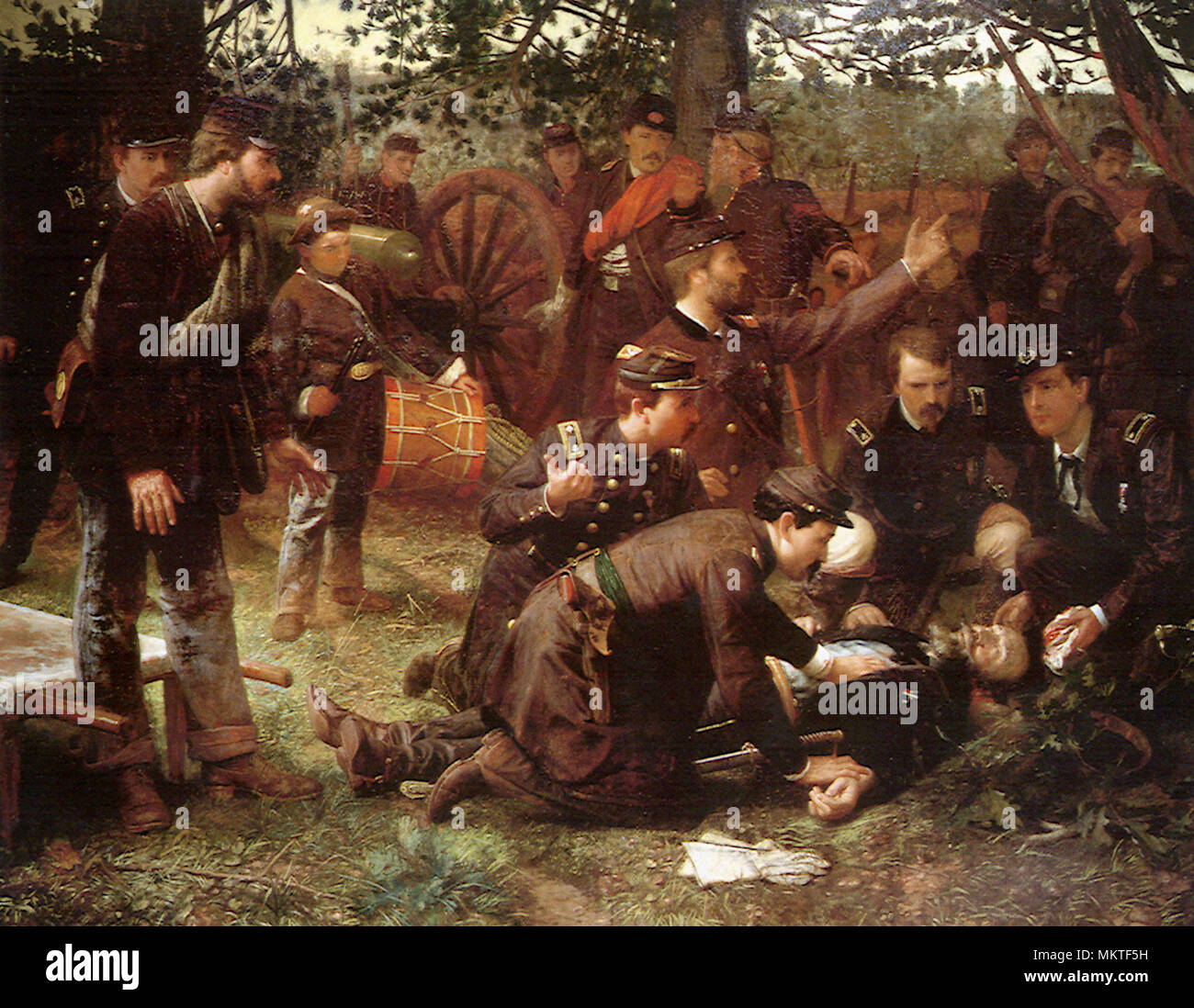 The Death of General Sedgwick, Spotsylvania, May 9, 1864 Stock Photo