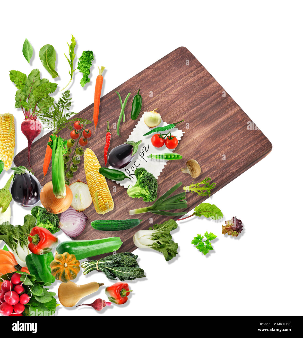 Healthy food with a cutting board Stock Photo Alamy