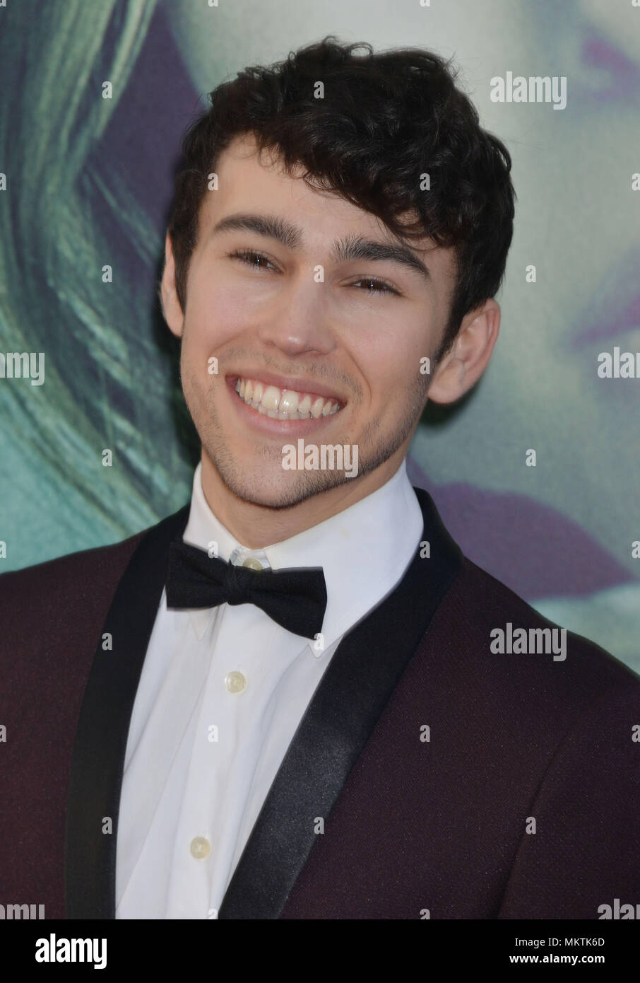 Max Schneider arriving at the Veronica Mars Premiere at the Chinese ...
