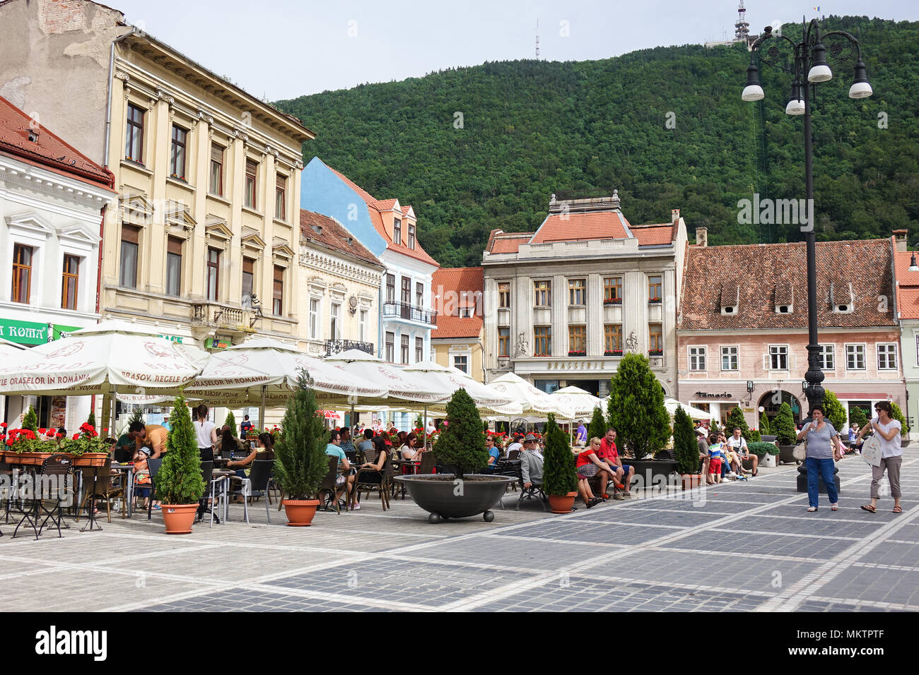 City Square in Brasov, Transylvania Stock Photo - Alamy