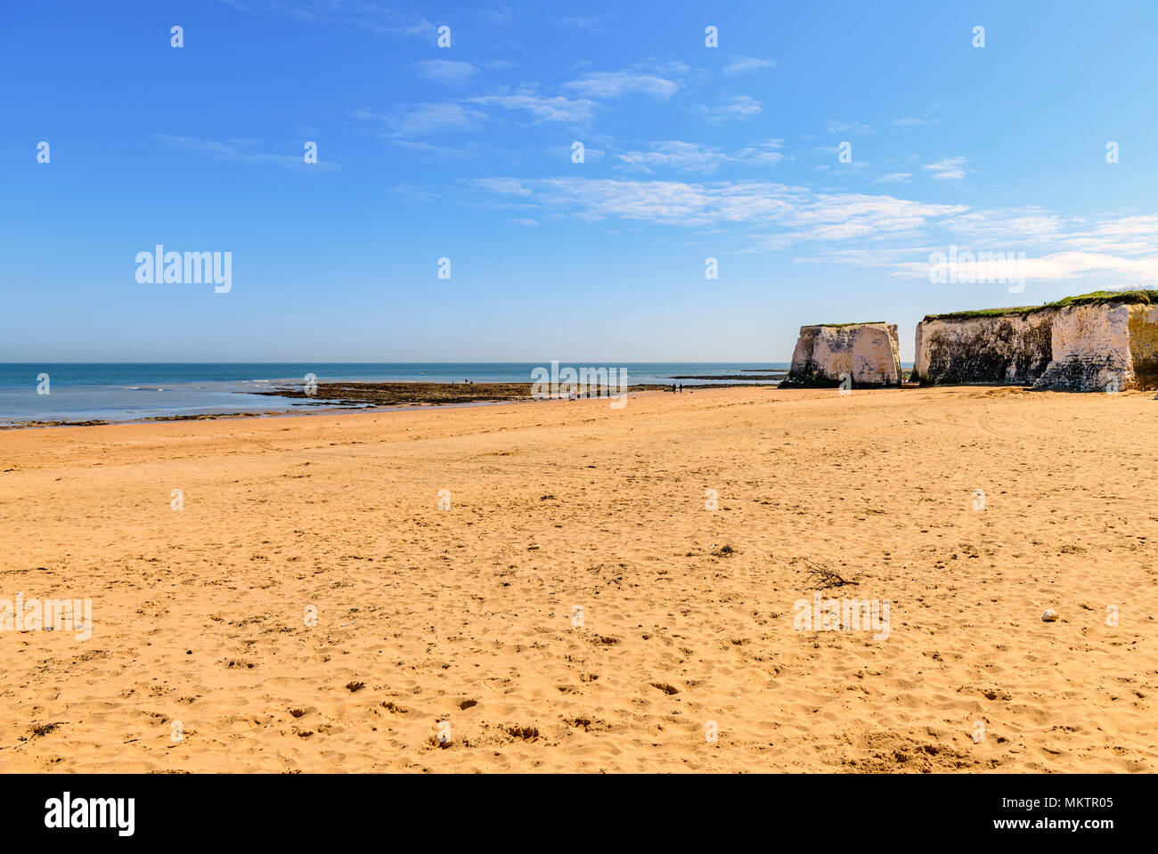 botany bay beach on the kentish coast, UK Stock Photo