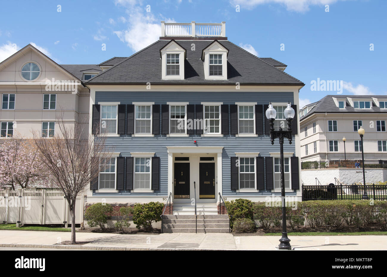 Modern housing in Charlestown, Massachusetts, USA, a section of Boston Stock Photo