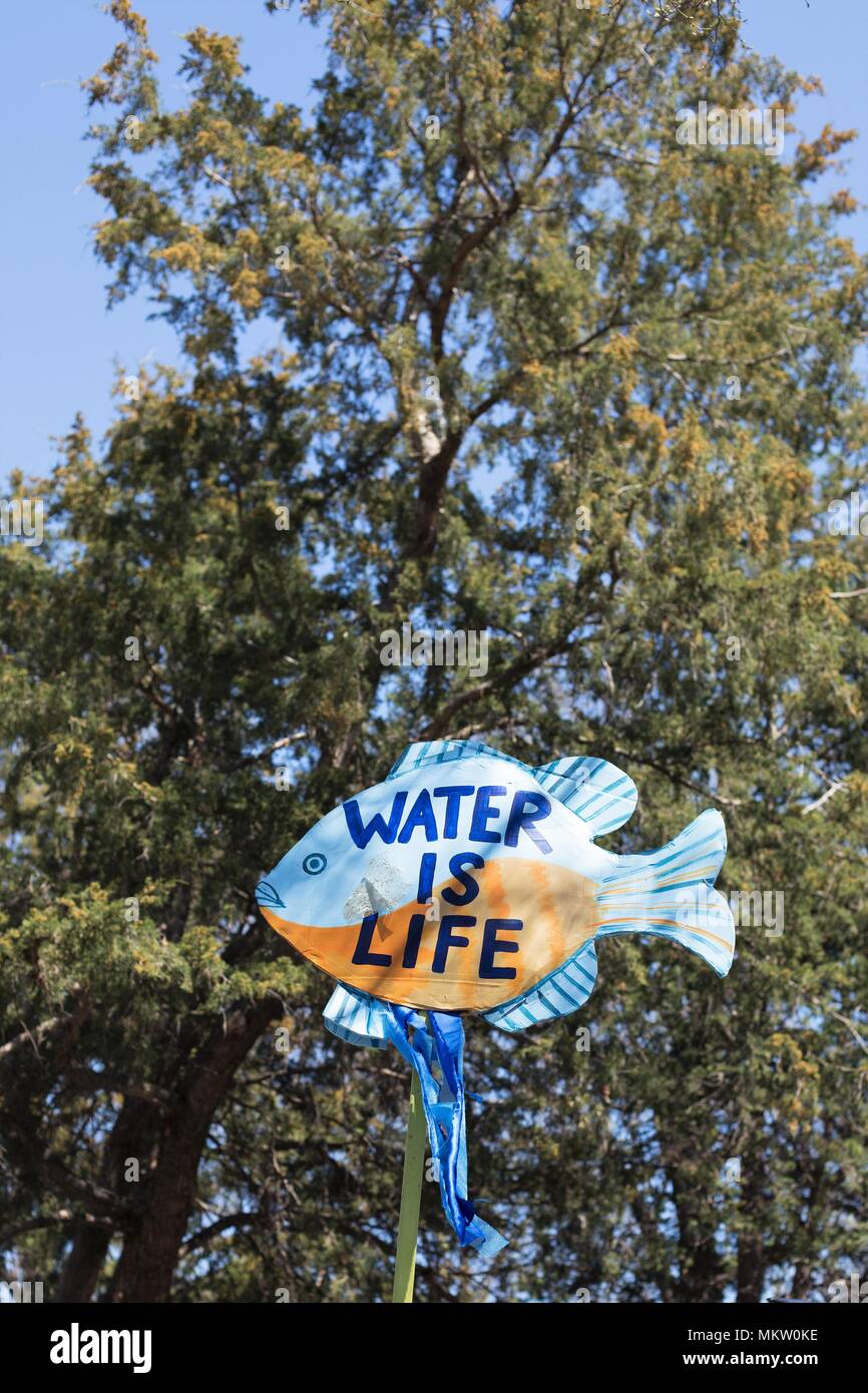 A sign reading 