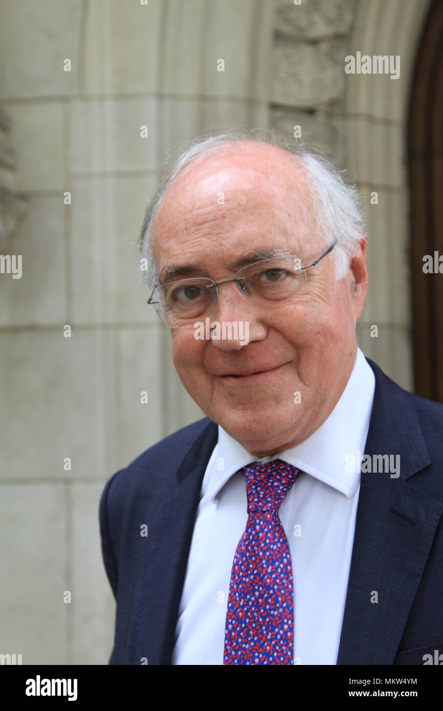 RT. HON Lord Howard of Lympne, Michael Howard pictured in Westminster on 8th May 2018. Michael Howard. British politics. British politicians. MPS. Lords. Peers. Russell Moore portfolio page. Stock Photo