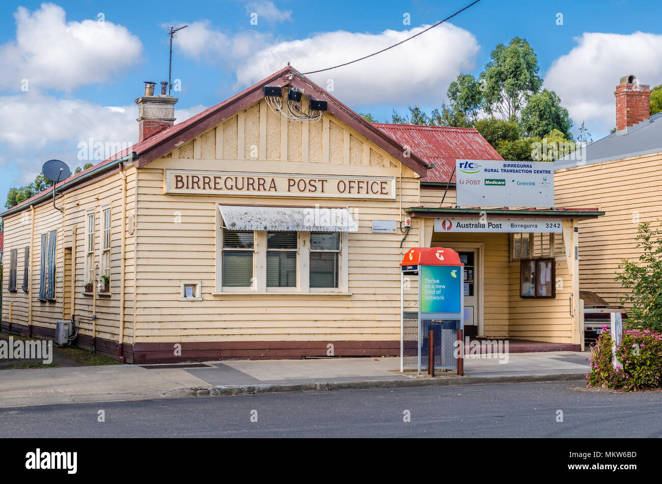 Birregurra Post Office, Birregurra, Victoria, Australia Stock Photo