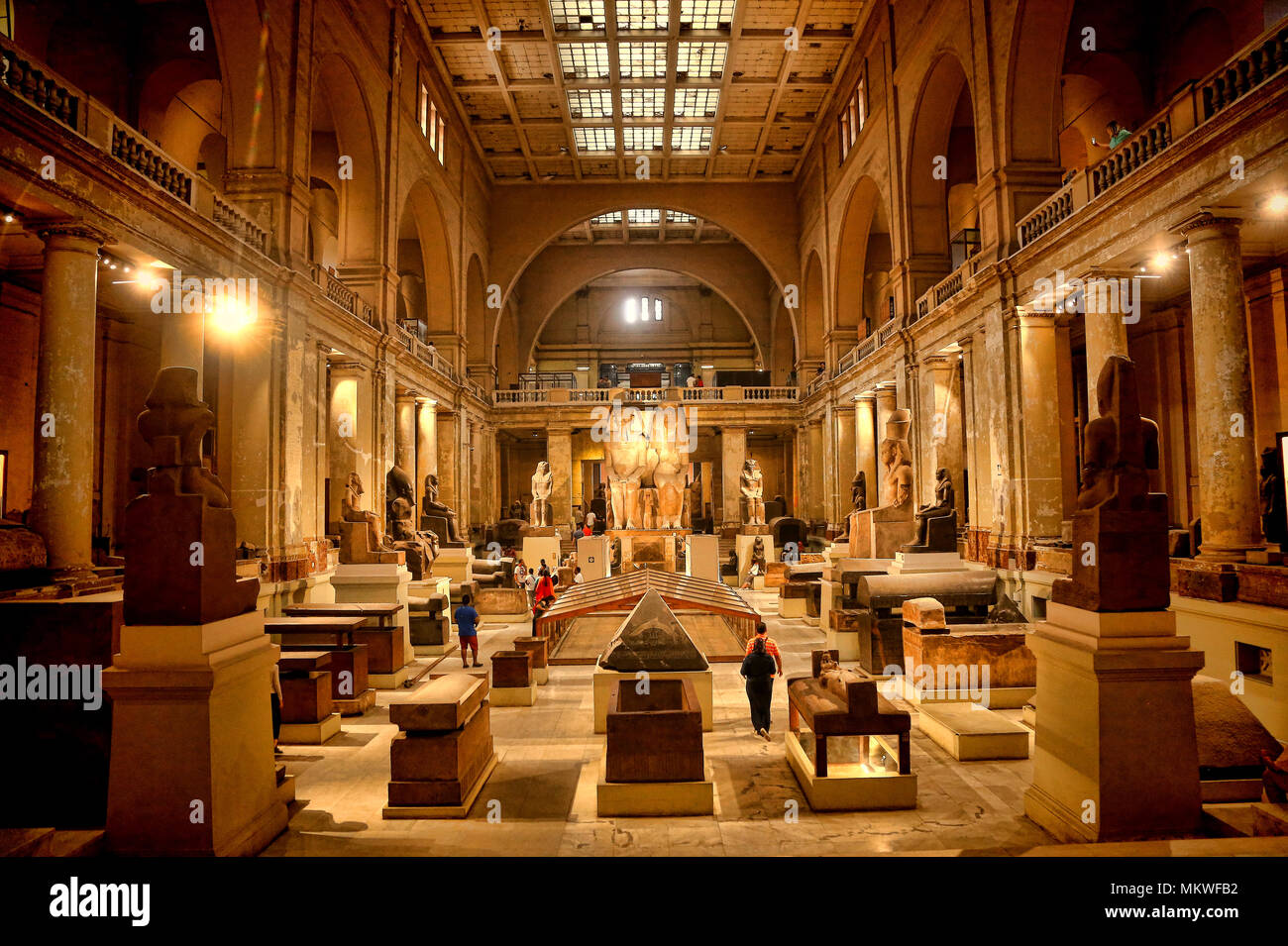 The Egyptian museum (Cairo museum) Stock Photo