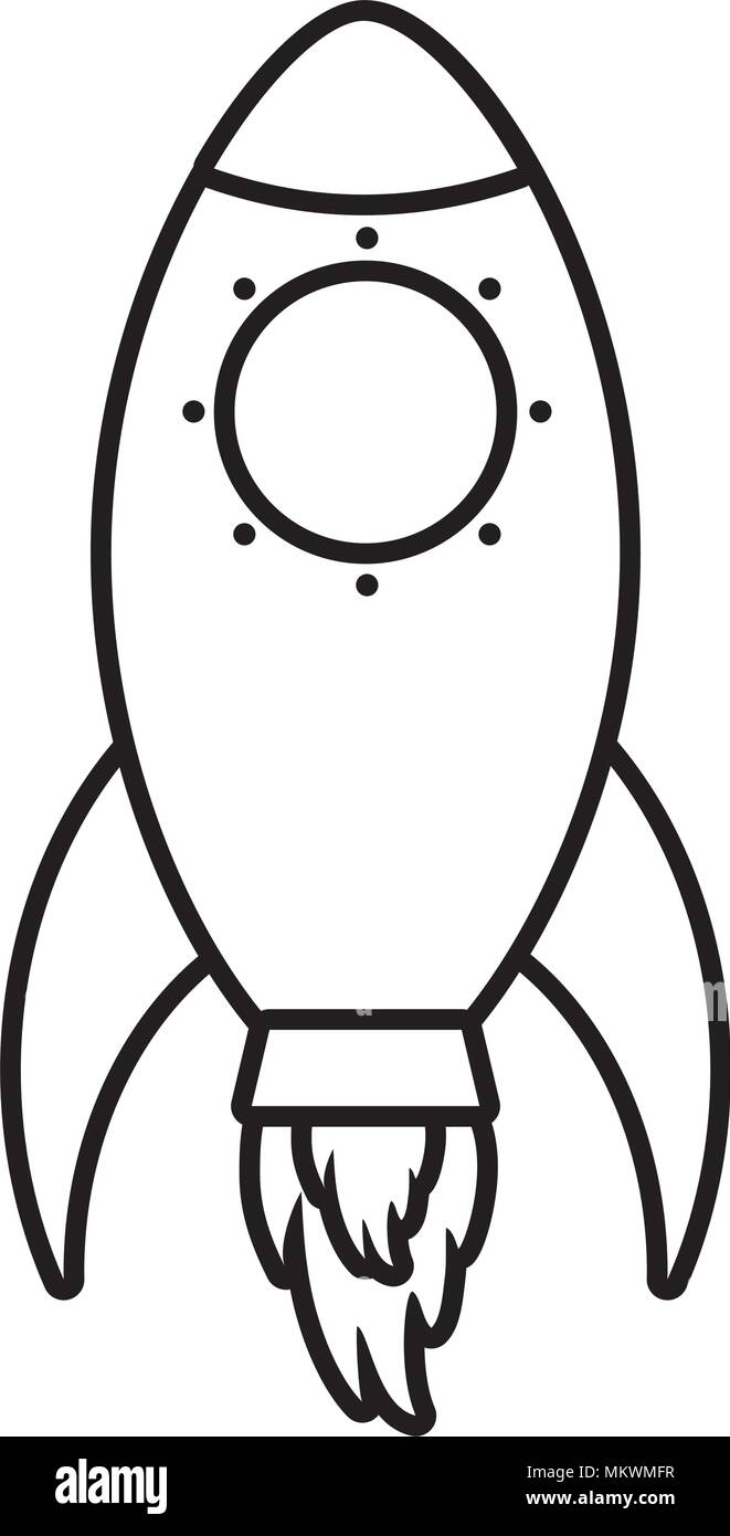 rocket icon over white background, vector illustration Stock Vector ...